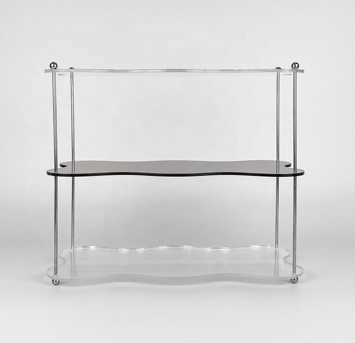 Custom 3-Layer Acrylic Display Stand Creative Simple Living Room Desktop Arrangement Storage Racks