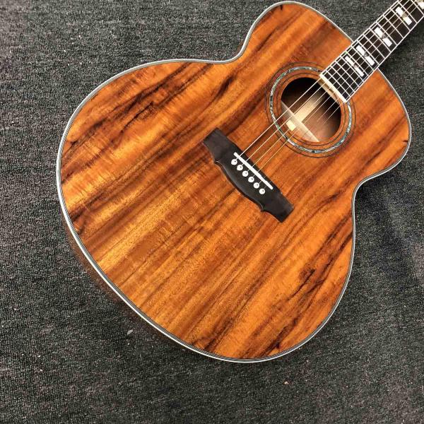 Custom Guilds 43 Inches Jumbo KOA Wood F50 Vintage Acoustic Guitar Gloss Finished Guild Electric Guitar