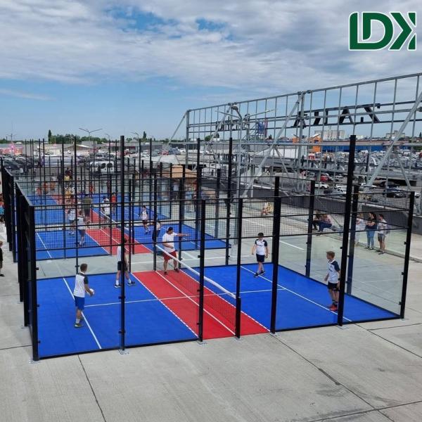 CE Soccer Field Cage Padel Court Sport Football Padbol Court With Tempered Glass