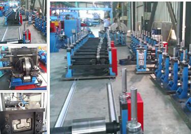 Racking Sheet Metal Roll Forming Machines Adopts Track Cutting Technology