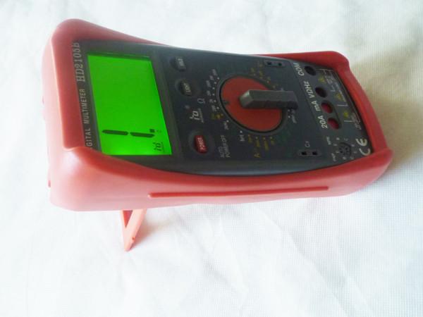Green Backlight Mechanical Protection DMM Digital Multimeter With 20kHz Frequency Large LCD