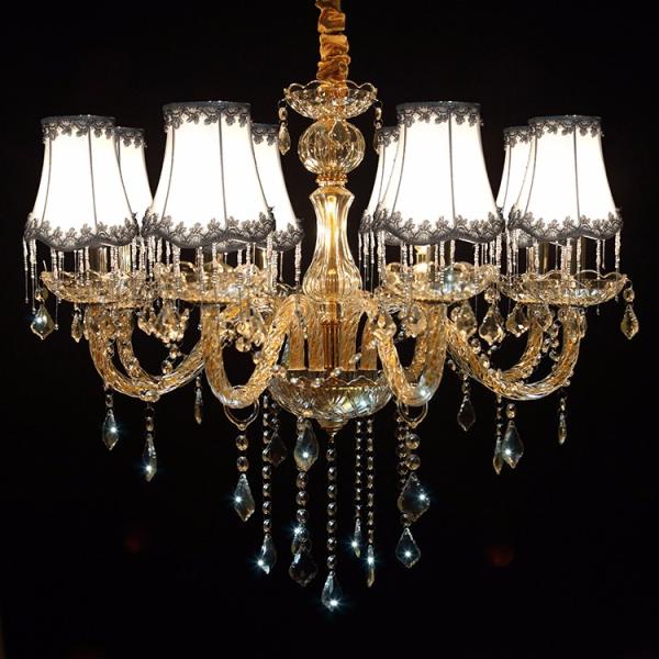 Cheap chandeliers for sale with Lamshade for Dining room Kitchen Lighting (WH-CY-65)