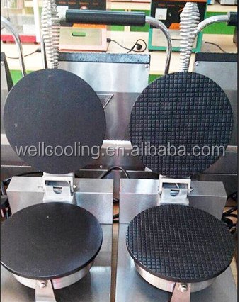 Custom Color Mini Electric Egg Breakfast Custard Sundae Pizza Crepe Round Waffle Maker