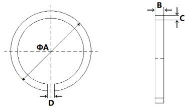 High-Speed Turbocharger Piston Ring of 3Cr13 W-Mo M2 material