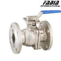 Válvula de bolas de alta presión accionada manual de dos piezas con brida de acero inoxidable