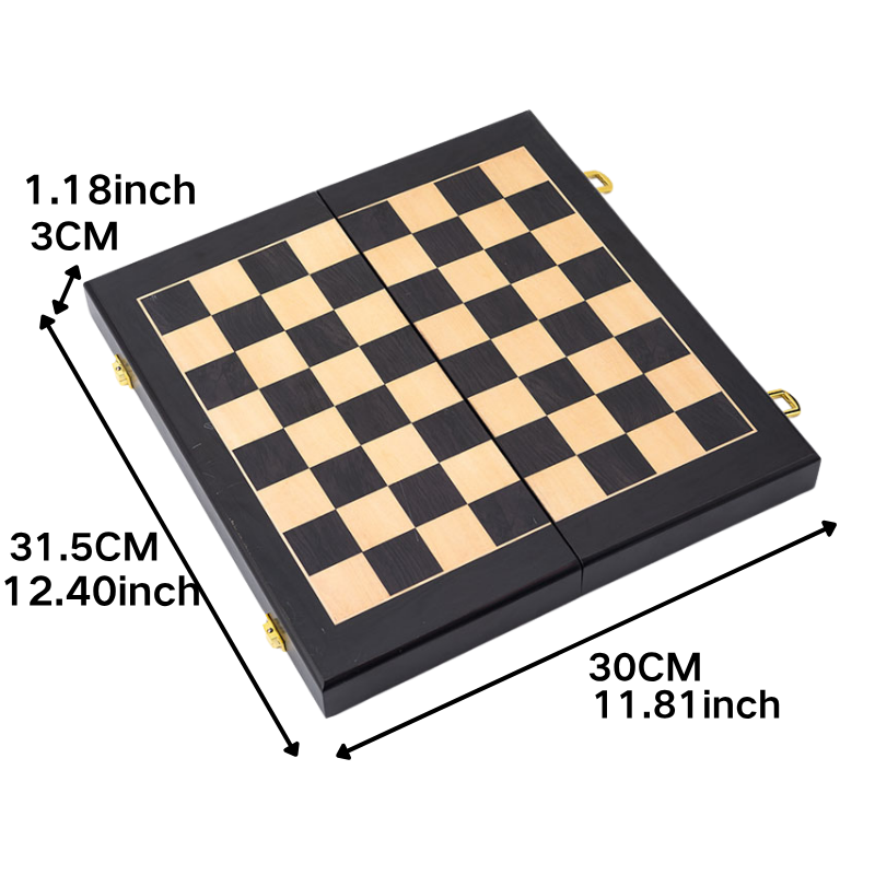 Foldable International Chess Set with Lightweight Aluminum Alloy Pieces and Customized Logo for Travel & Home Decoration