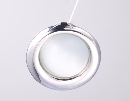 Lindo 18K ouro Princesa corte colar de diamante clássico brilhante acabamento 925 prata pendente de pedra preciosa