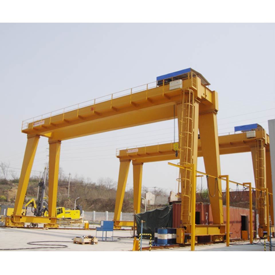 Zehua Rail Mounted Heavy Duty Gantry Crane 30ton Construction Equipment Double Girder Lifting Gantry Crane