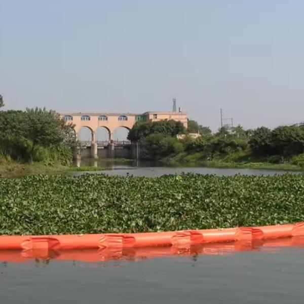 Permeable Aquatic Floating Silt Curtain For Aquatic Environments Eco Friendly Oil Spilling Boom PVC Floating Silt Curtain