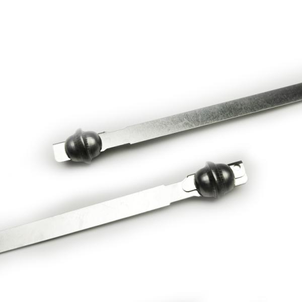 US-MS03 Tin Plated Iron Metal Strap Seals With Fixed Length Locking Mechanism