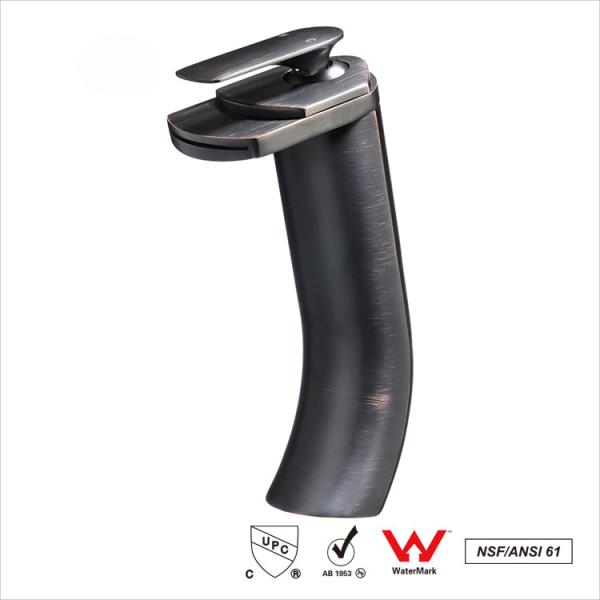 Бессвинцовый латунный водопадный кран для раковины для судов / масляный бронзовый кухонный кран