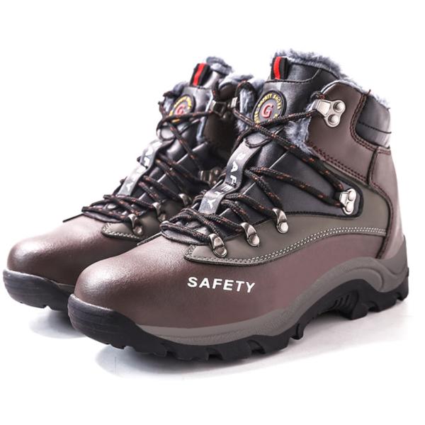 Ботинки доказательства удара током бархата зимы теплые S1P 200J