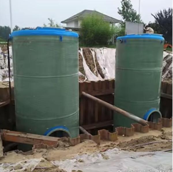 Buried Rainwater Diversion Equipment Domestic Sewage Pumping Station FRP Sewage Lifting Pump Station