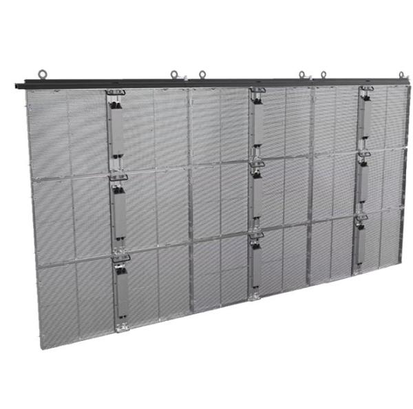 Indoor High Brightness  SMD LED Curtain Display Glass Media Display Aluminum Body Excellent Heat Conduction Effect
