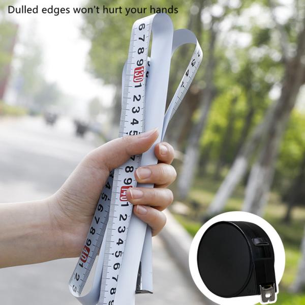 Mesure en ruban d'acier inoxydable de 5000 mm avec conception de verrouillage à pression résistante à l'usure