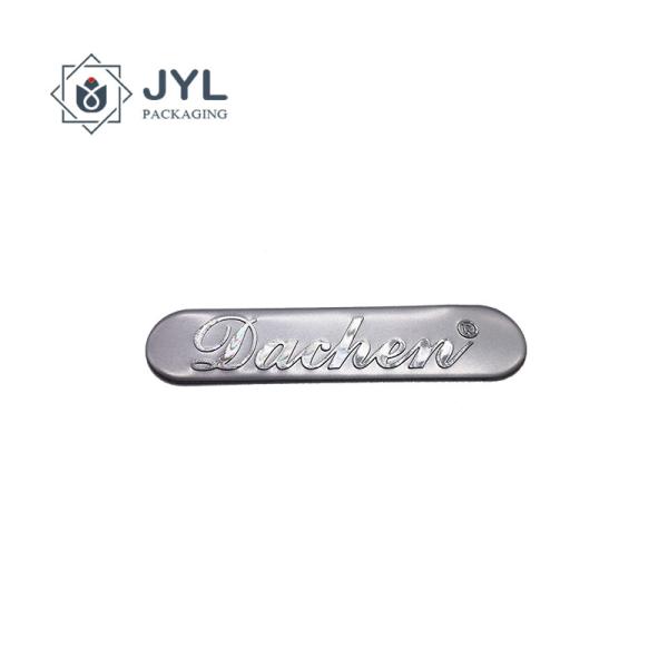 Matte Metal Sticker Labels , Anodised Aluminium Labels 0.5mm Thick