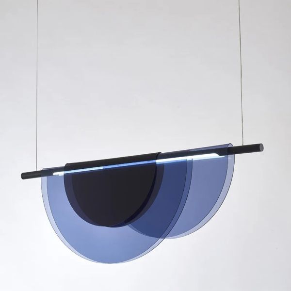 Nordic Blue Amber Acrylic Pendant Lights Living Room Makaron Hanging Lamp（WH-AP-680）