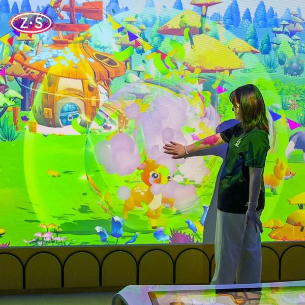3800LM Interactive Painting Wall Multiplayer AR Interactive Games Projection