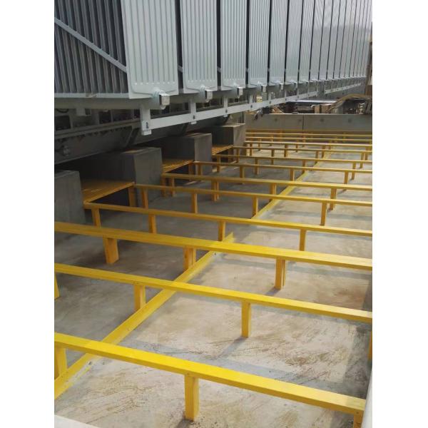 Smooth 70mm 80mm FRP Channel Profile Insulated Ladder Profile Fiberglass Composite Channel Beam