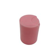 Ribbed Closure Style Press Aluminum Top Bottle Plastic Sliver Disc Cap For Cosmetic