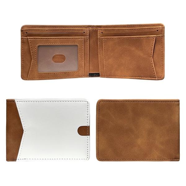 Mens Bifold Wallet Personalized Multiple Card Slots Sublimation Wallet Blanks