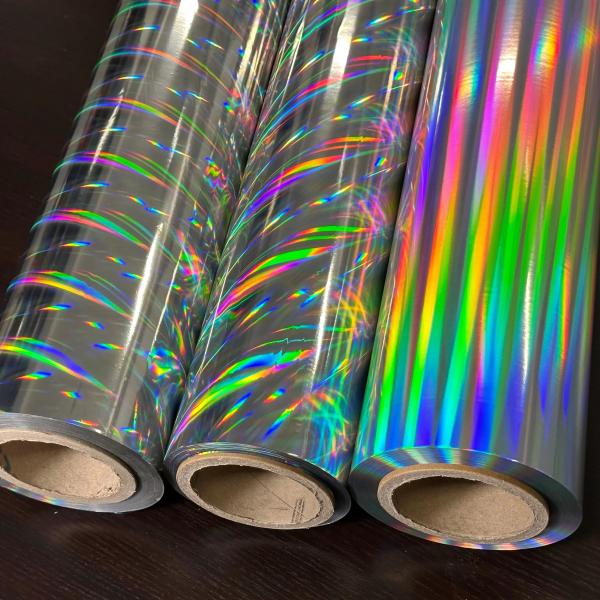 Holographic Metallized PET Thermal Lamination Film for Packaging Printing