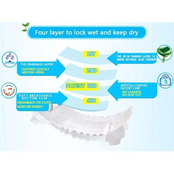 S M L XL Full Size Printed PE Back Film Sleepy Baby Diapers