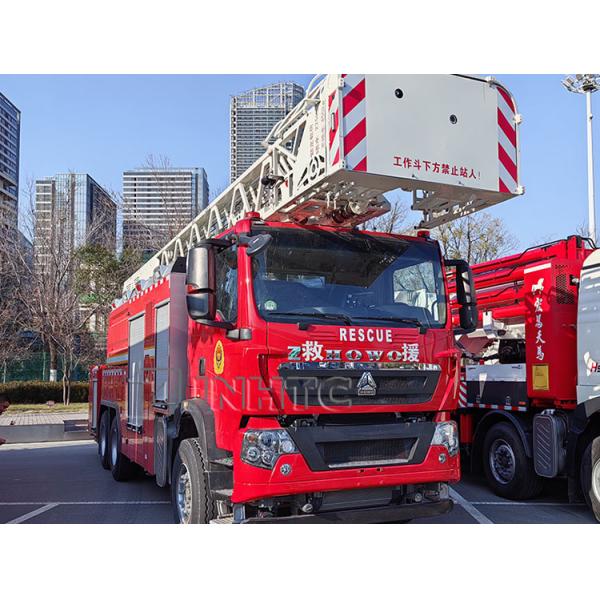 Camión de bomberos para el rescate de edificios de gran altura