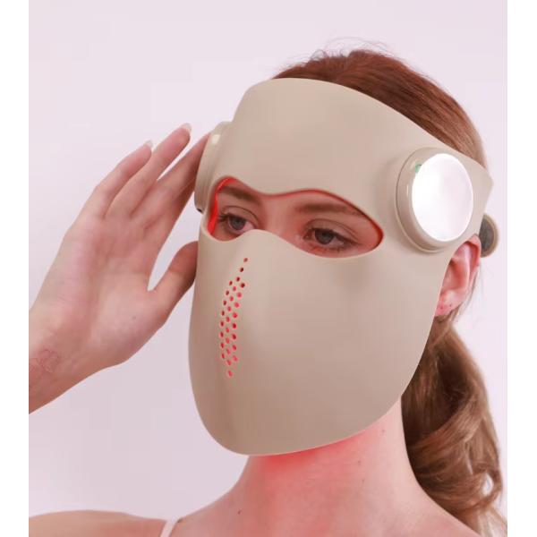 3D LED Face Mask with 660nm 460nm 850nm 1064nm – 288 LEDs, 2 Modes, Red & Blue Light Therapy for Skin Rejuvenation, Anti-Aging, Acne & Wrinkle Reduction