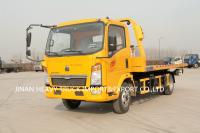 SINOTRUK HOWO 4*2 6 roule le camion de naufrageur à plat de faible puissance