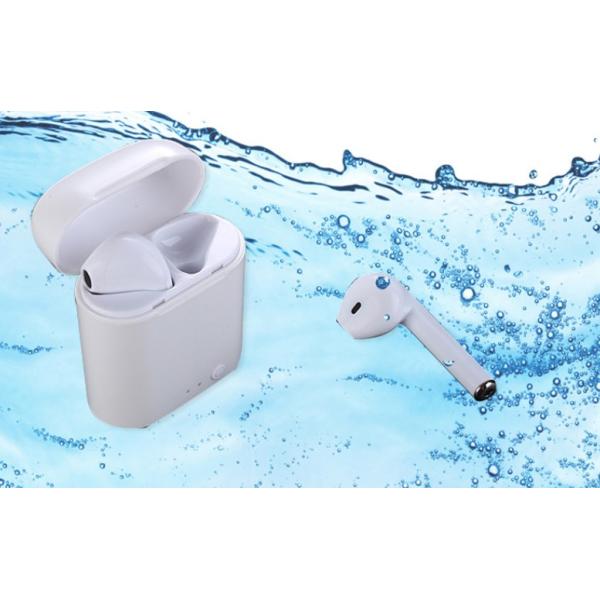 Apple Mobile Phone Accessories 4.2v White Or Black Wireless Sports Earphones Mic With Charging Box