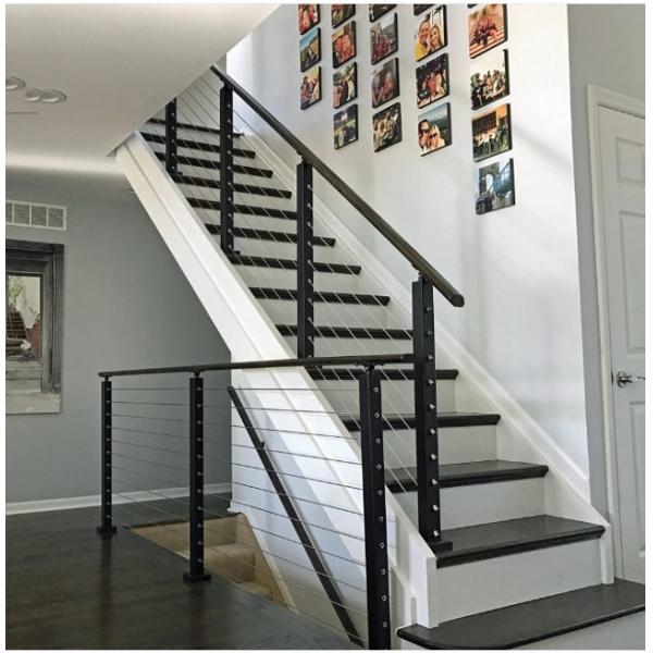 90 - 120 мм Высота лестничные ручные перила с толщиной стекла 8 мм - 17,5 мм