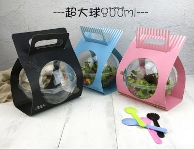 Stocked Disposable Souffle Cups Bowl Packaging Transparent Ball Bowl Dinnerware Type Bowls