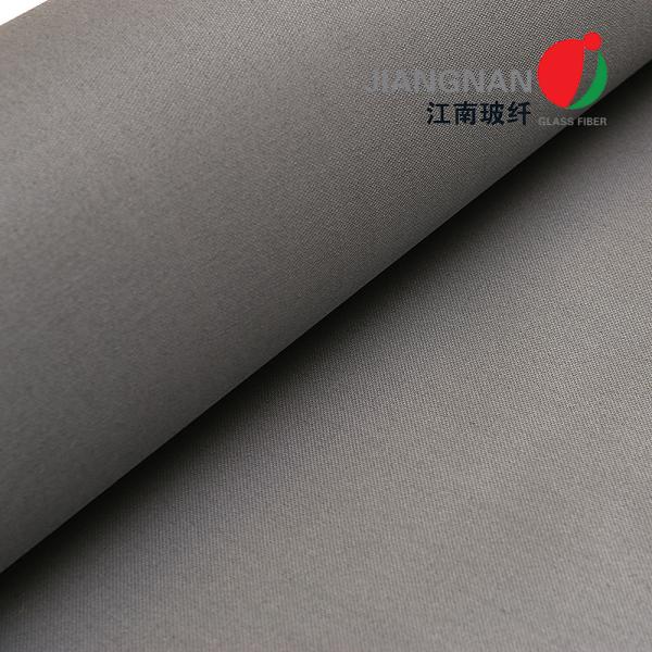 750C Stainless Steel Wire Reinforced Silicone Fiberglass Fabric For Fire Curtain