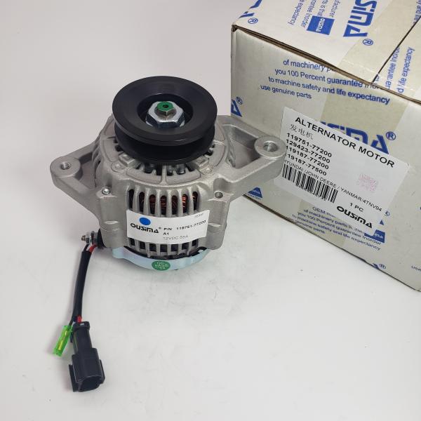 119751-77200 Alternator Assembly 129423-77200 119187-77200 119187-77500 For Yanmar 4TNV94