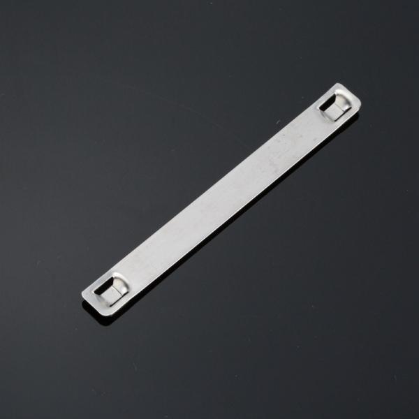 7mmx75mm Printable SS Cable Tag Plate Stainless Steel Metal Cable Tags Customized
