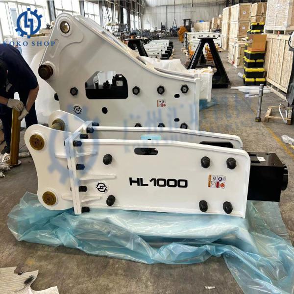 HL800 HL1000 HL1400 HL1500 HL1600 Disjuntor hidráulico durável caixa aberta carregador de patins tipo de retroescavadeira adaptável escavadeira de 0,8 a 90 toneladas