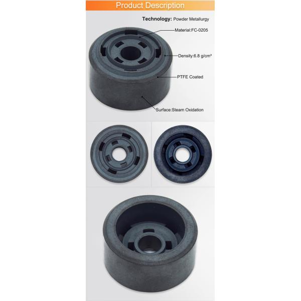 Hardness 60hrb Ptfe Skirted Shock Absorber Piston Powder Metal Piston With Various Sizes