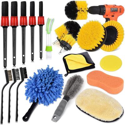 Oem Car Detailing Brush Long Handle Microfiber Car Wash Brush