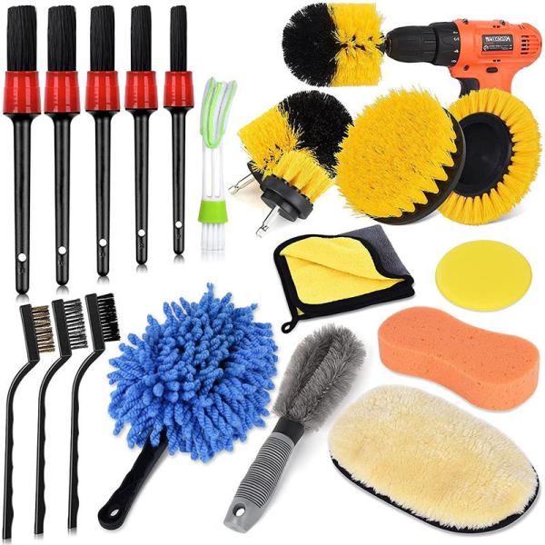 Oem Car Detailing Brush Long Handle Microfiber Car Wash Brush
