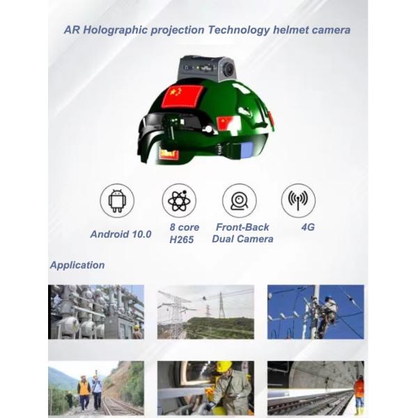 Разлитый военный тактический Двойн-объектив H.265 HDMI камеры шлема безопасности делает водостойким