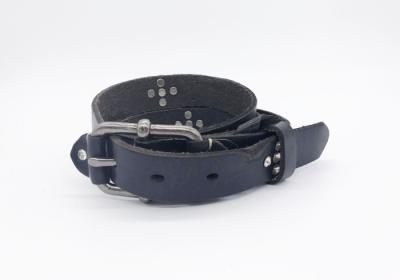 Crystal Flower Dressy Rhinestone Belts With Dark Nickel Zinc Alloy Buckle