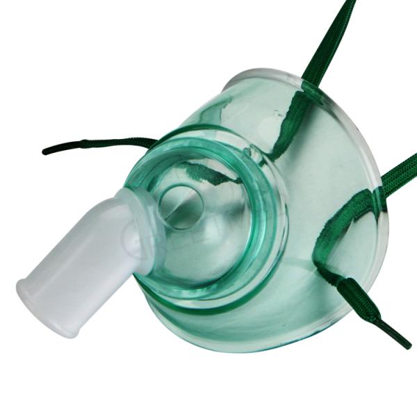 Adult L Tracheostomy Medical Breathing Oxygen Mask 360d Rotation Connector