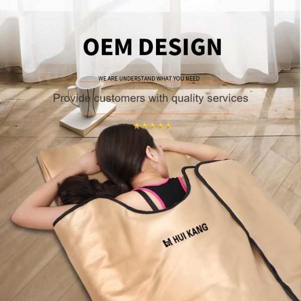 Custom Far Infrared Sauna Blanket Bed Wrap For Detoxification Rehabilitation