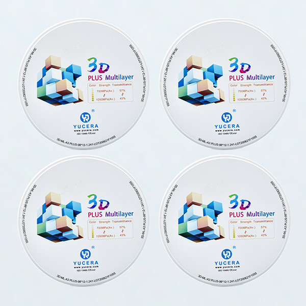 57% Translucency Cad Cam Milling Zirconia Blank Multilayer Block