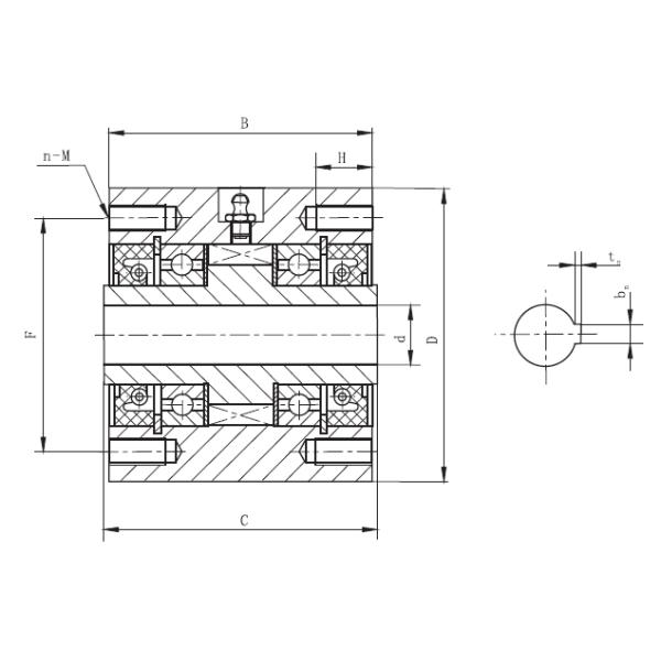 Тип толщина 124mm подшашки одна муфта CKZ-A кулачка Backstop пути