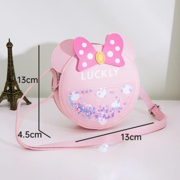 Round Cute Candy Pattern Fashionable Baby Shoulder Bag with Arcuate Shoulder Strap