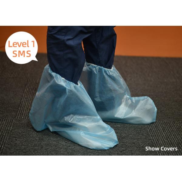 Outdoor Slip Resistant SMS Fabric Protective Shoes Covers