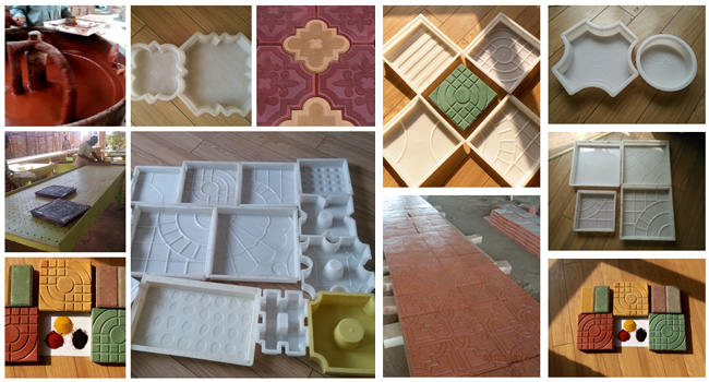 прессформа Paver толщины 3mm конкретная пластиковая для печатания дороги