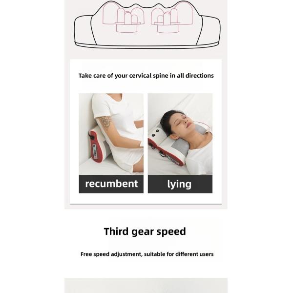 Massage Equipment 2 In 1 Multifunctional Heating Kneading Cervical Spine Car Electric Shiatsu Neck Back Massage Pillow